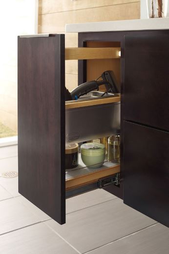 Base Bath grooming pull-out cabinet