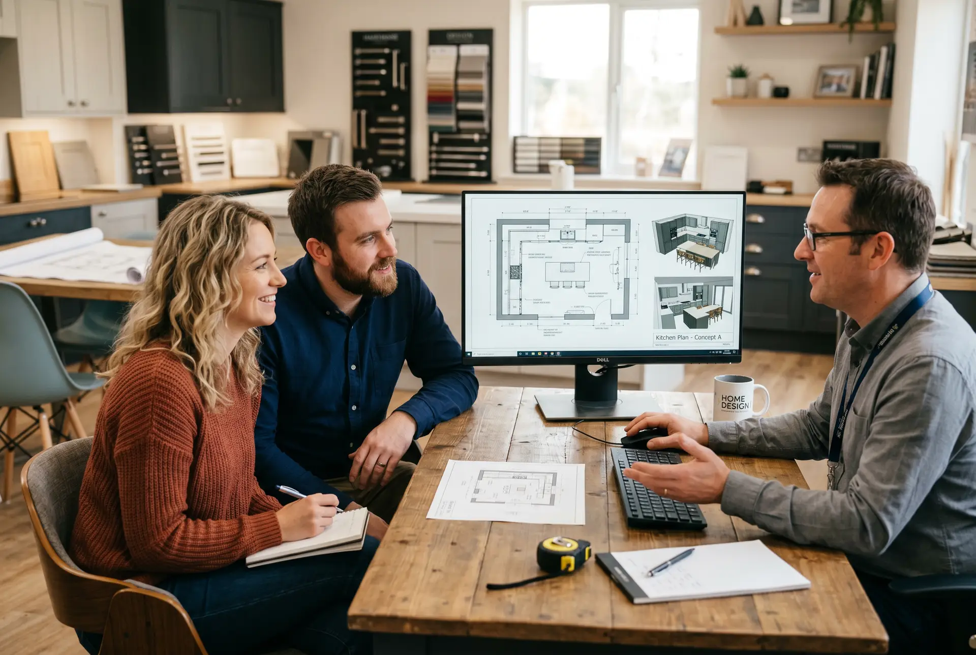 get kitchen inspiration in our design studio. book your appointment today!
